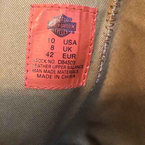 Harley Davidson Leather Brown Boots. - Picture 8 of 16